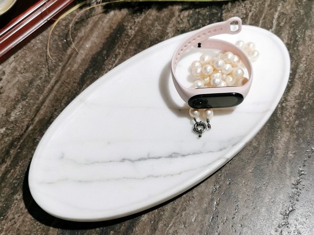 Elegant Carrara Marble Jewelry Tray